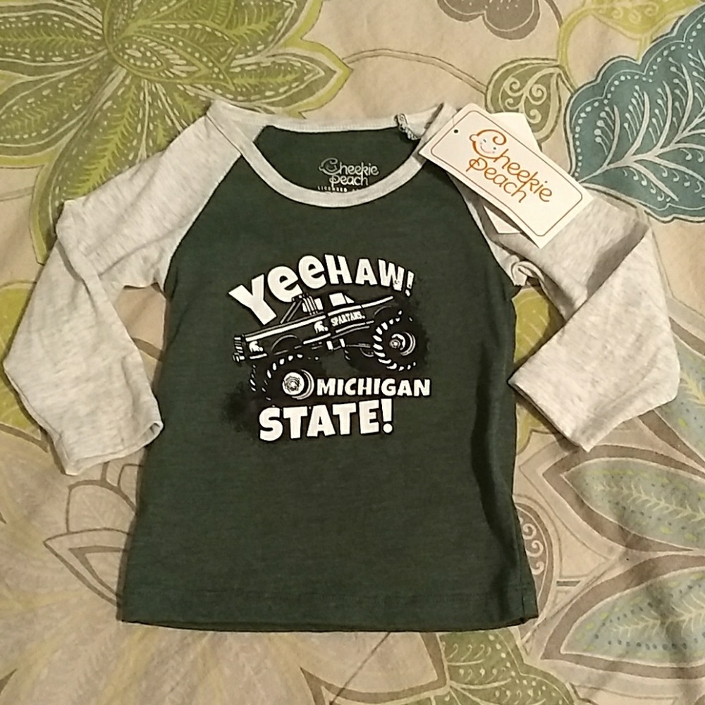 Baby Boy Long Sleeve Michigan State Shirt